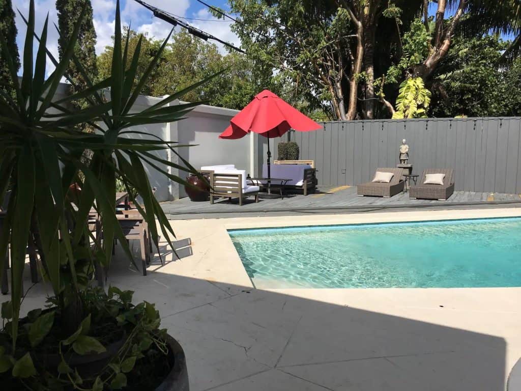 Photo of pool at Mi Casita Airbnb in Miami.