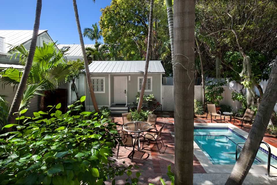 airbnb in key west with shaded pool