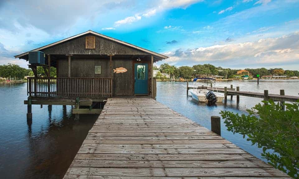 This boathouse is a unique stay in Tampa bay!