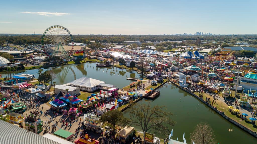 The 355 acres of activities of fun at the Florida State Fair, one of the best fairs in Florida.