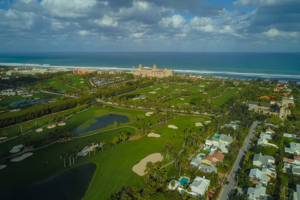The breakers resort in Palm Beach is home to some of the best golf courses in Florida, this is the Ocean Course.