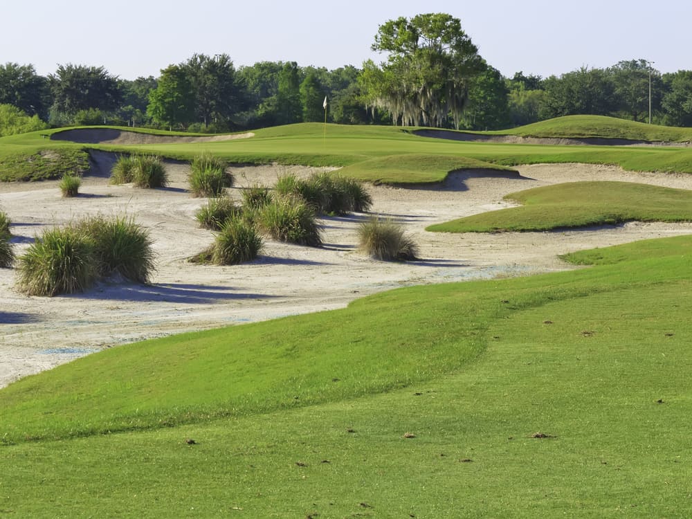 Tiburon is another one of the best golf courses in Naples with sandy shell bunkers.