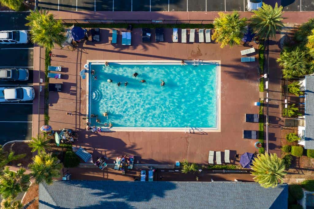 The swimming pool at an amelia island hotels