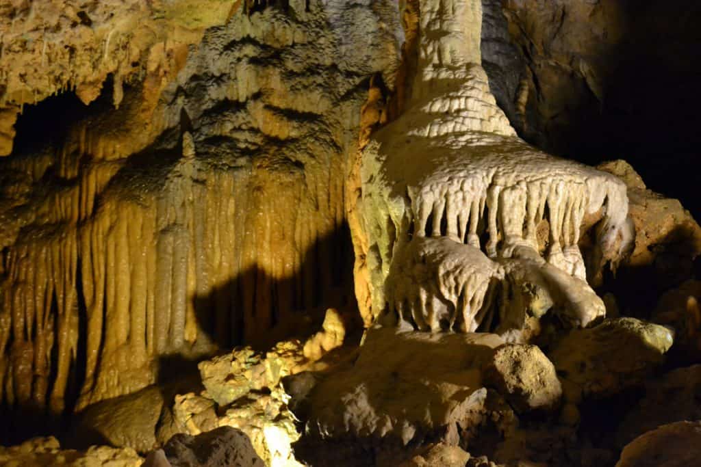 Inside Florida Caverns State Park, the stalactites and stalagmites create an eerie wonderland beneath the surface of the earth.