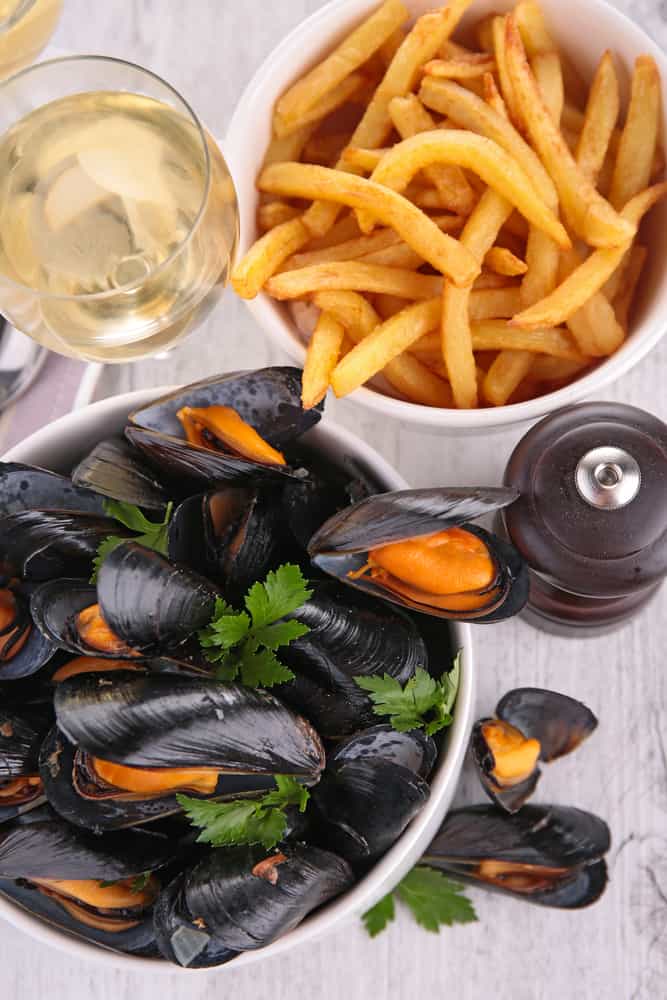 Try the mussels and fries at preserved restaurant serving some of the best food in Saint Augustine serving upscale southern cuisine
