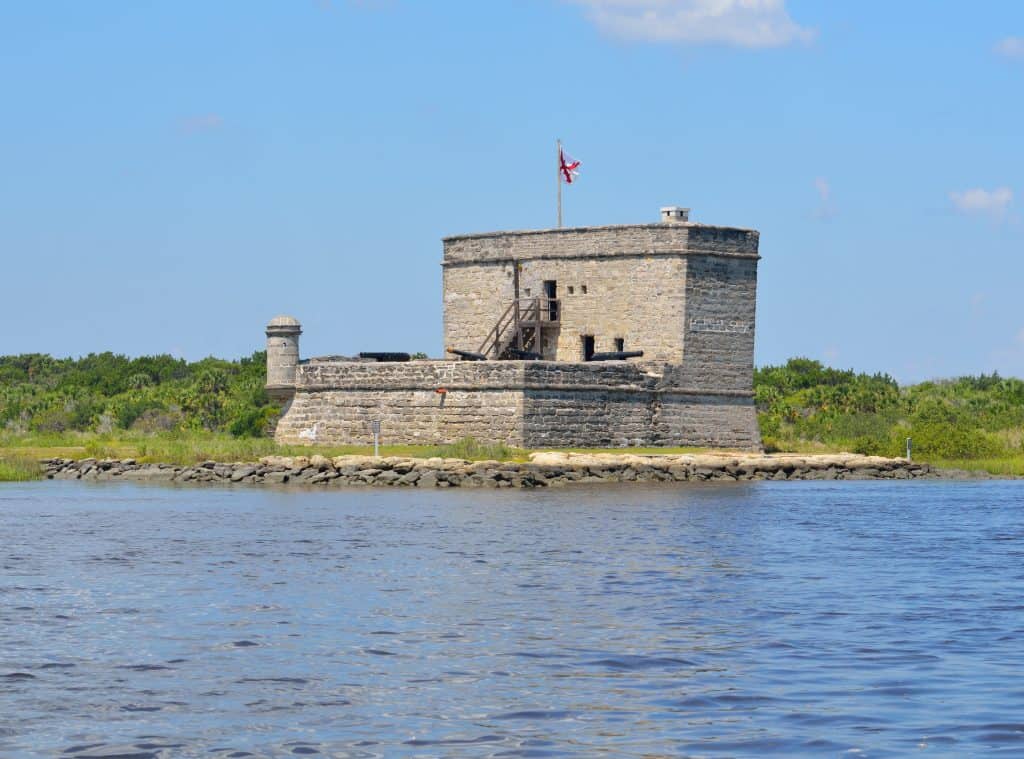 Fort Matanzas is a National Monument in Saint Augustine was used to fortify the Matanzas inlet.