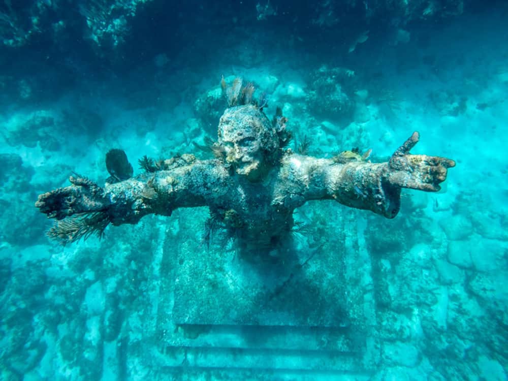 This Scuba diving in florida spot is one of the only places where you can see a christ of the abyss statue!