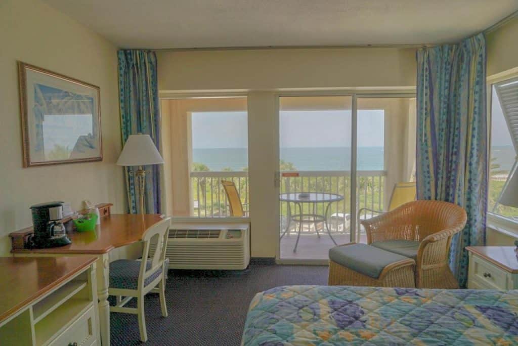 All of the rooms at oceanview lodge come with their own balcony and views of the beach