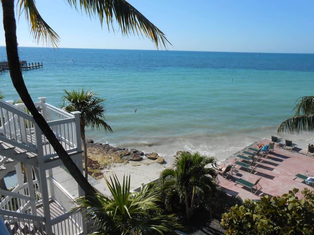 Airbnb in key west with view of the ocean and private beach