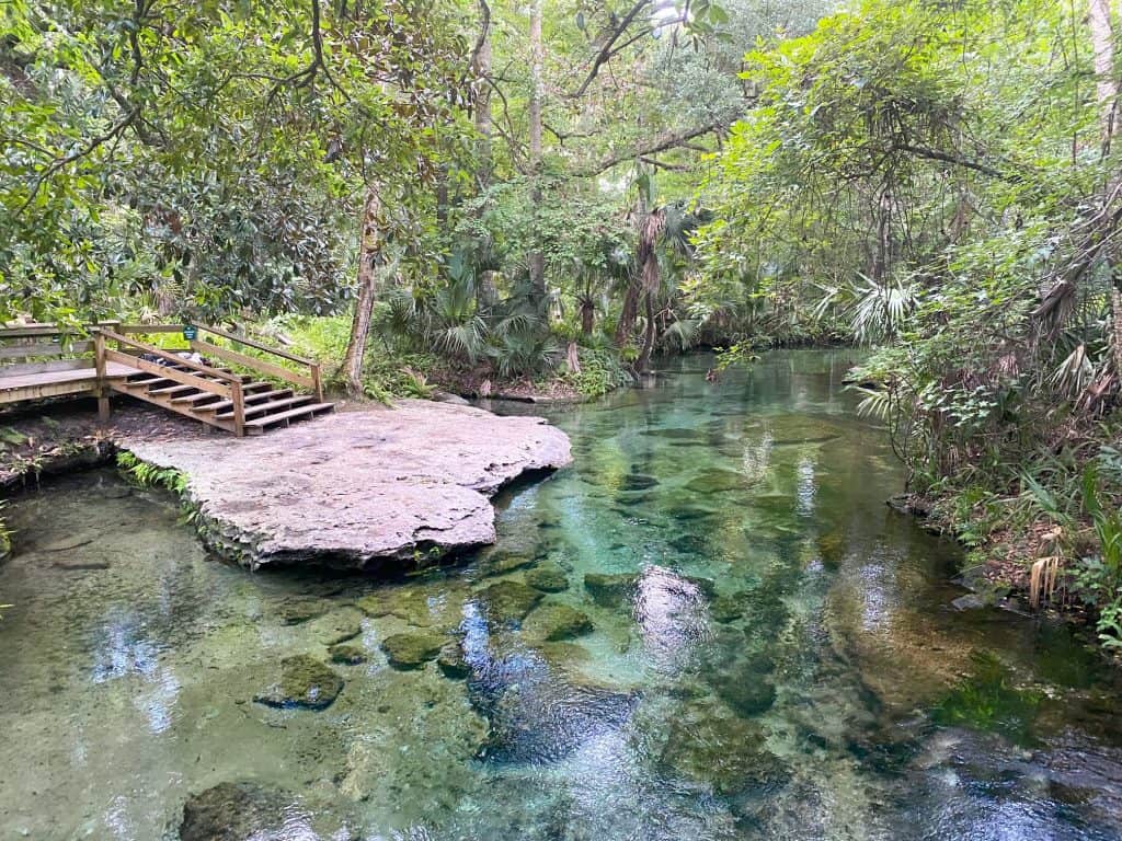 entrance to the rock springs tube run