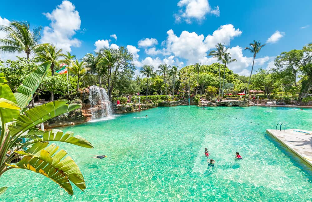 The big Venetian Pool surrounded by palm trees and a waterfall is one of the best things to do on a 3 days in Miami trip.