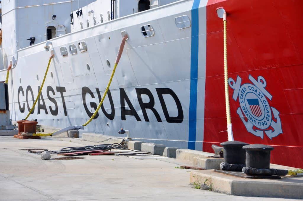 Exterior of the Coast Guard Museum ship in Key West.