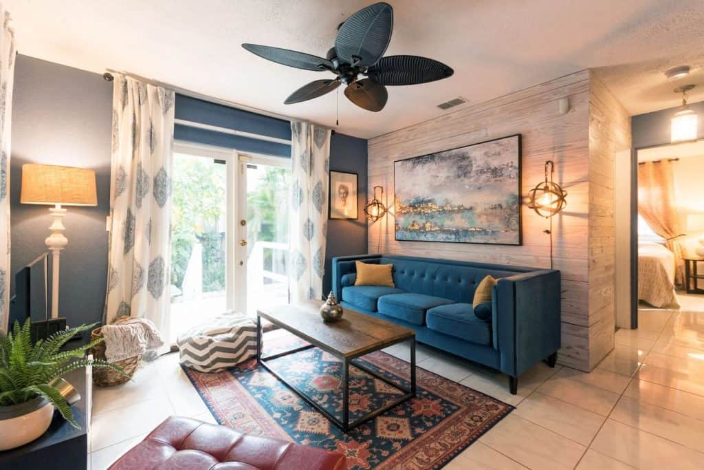 This beautifully decorated cottage in St. Pete is known for a private garden and artistic space.