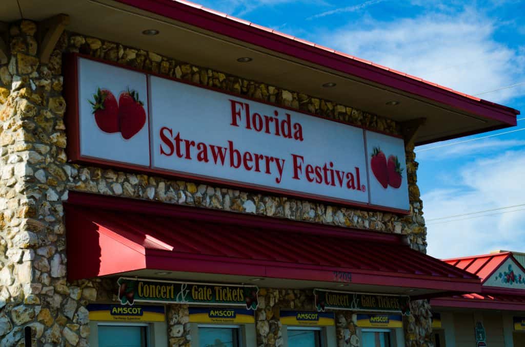 One of the shopfronts at the Strawberry Festival, named one of the best fairs in Florida.