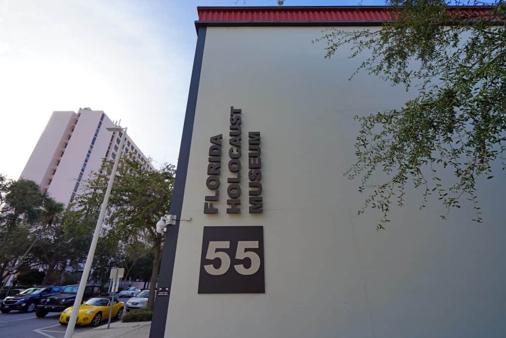 The exterior of the Florida Holocaust Museum, one of the most educational things to do in St. Petersburg Florida.