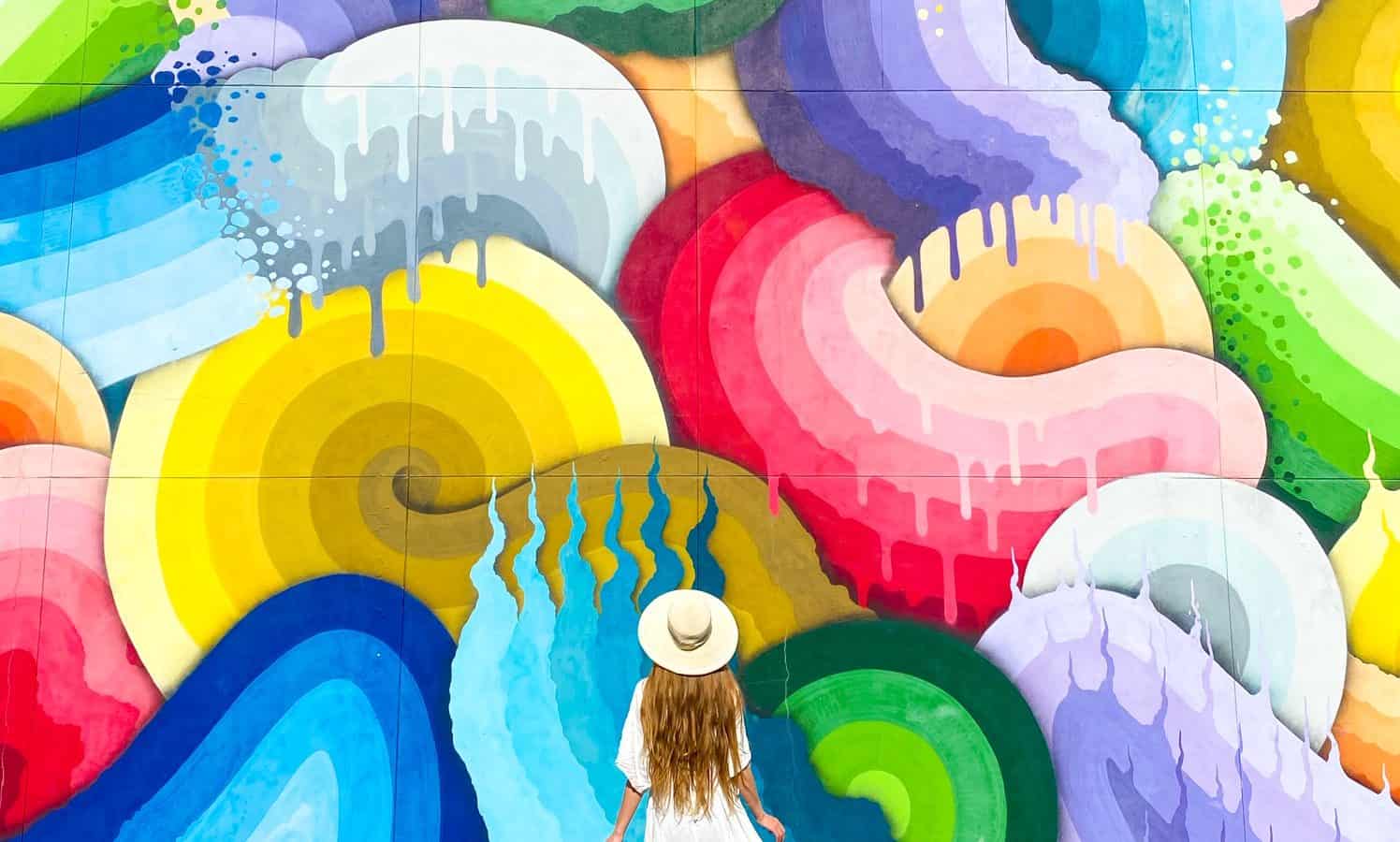 The beautiful colorful murals are one of the best things to do in St. Petersburg Florida