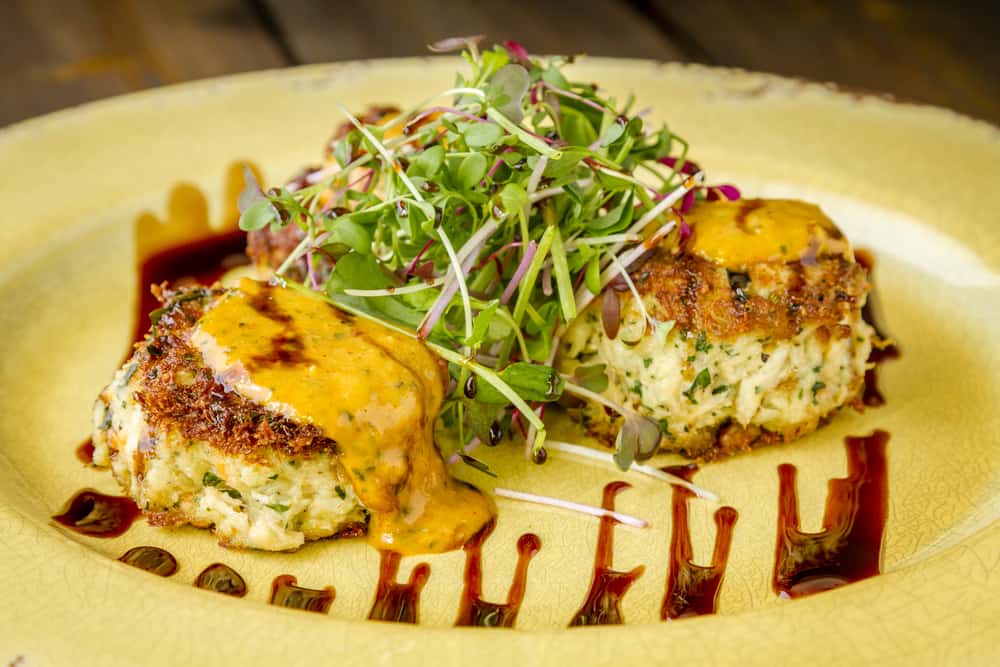 The blue crab cakes at Julington Creek Fish Camp is one of the best things to eat!