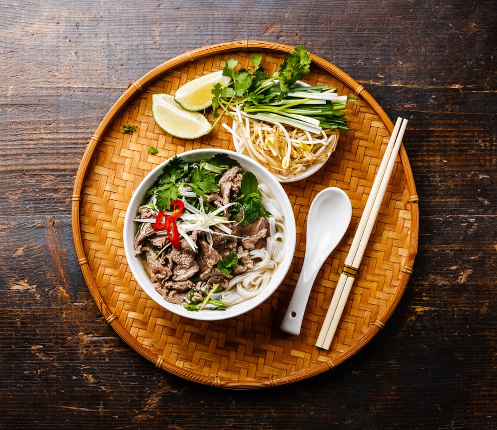 Try Pho a Vietnamese noodle soup one of the great things to eat in Jacksonville.