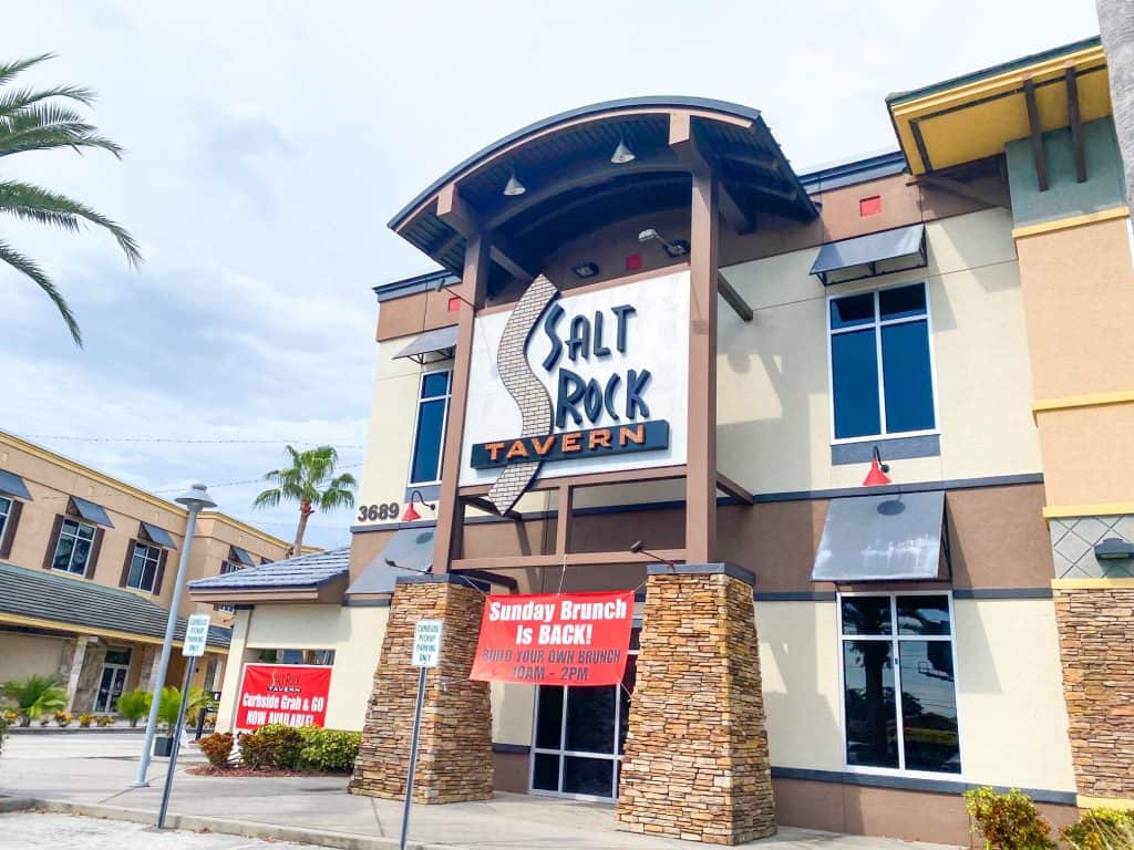 Salt Rock Tavern is an Oldsmar place to eat that serves upscale food.