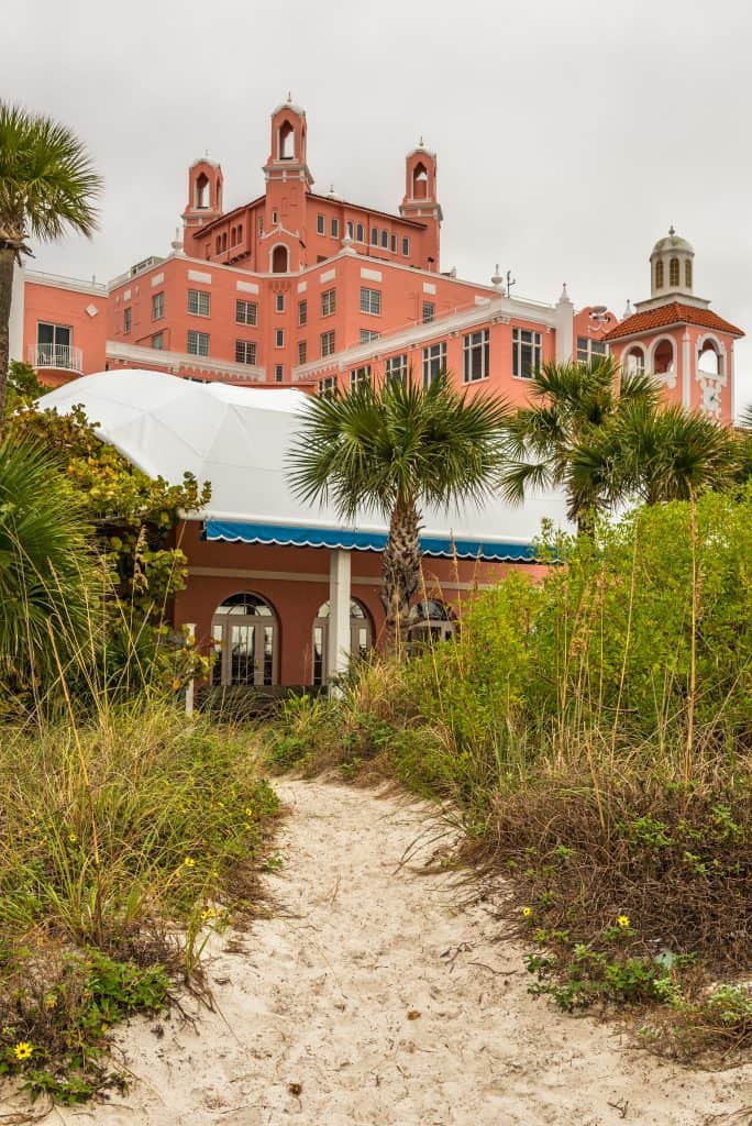 The Don Cesar Hotel, or "pink castle," in St. Petersburg, Florida.