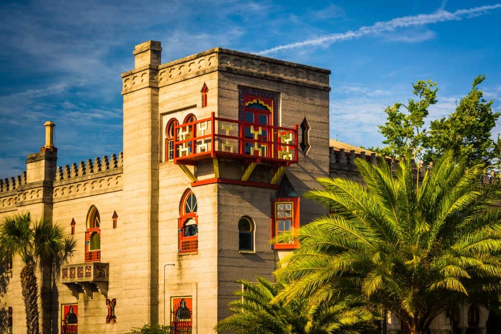 The moorish architecture of the Villa Zorayada in St. Augustine.