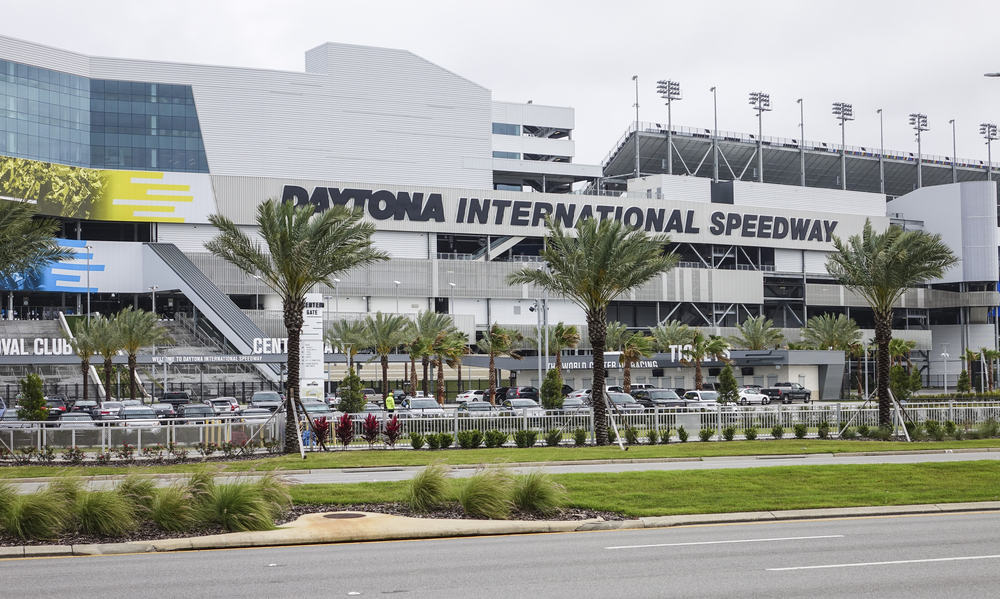 Entrance to the Daytona International Speedway, one of the most popular things to do in Daytona Beach.