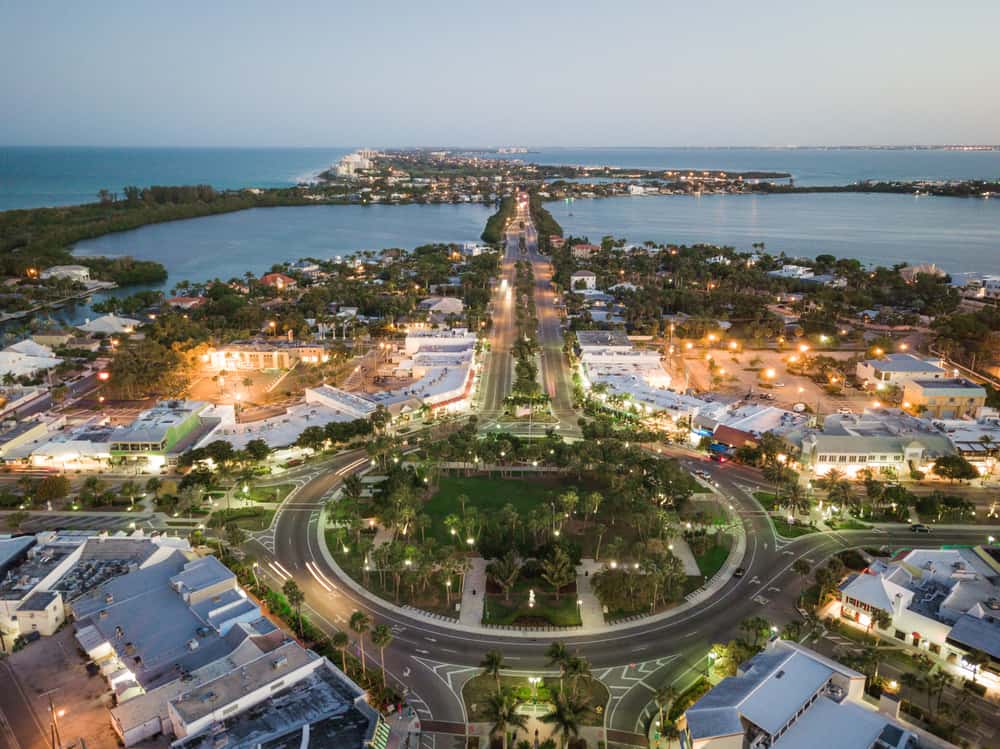 St. Armands Circle is home to Columbia restaurant in Sarasota.