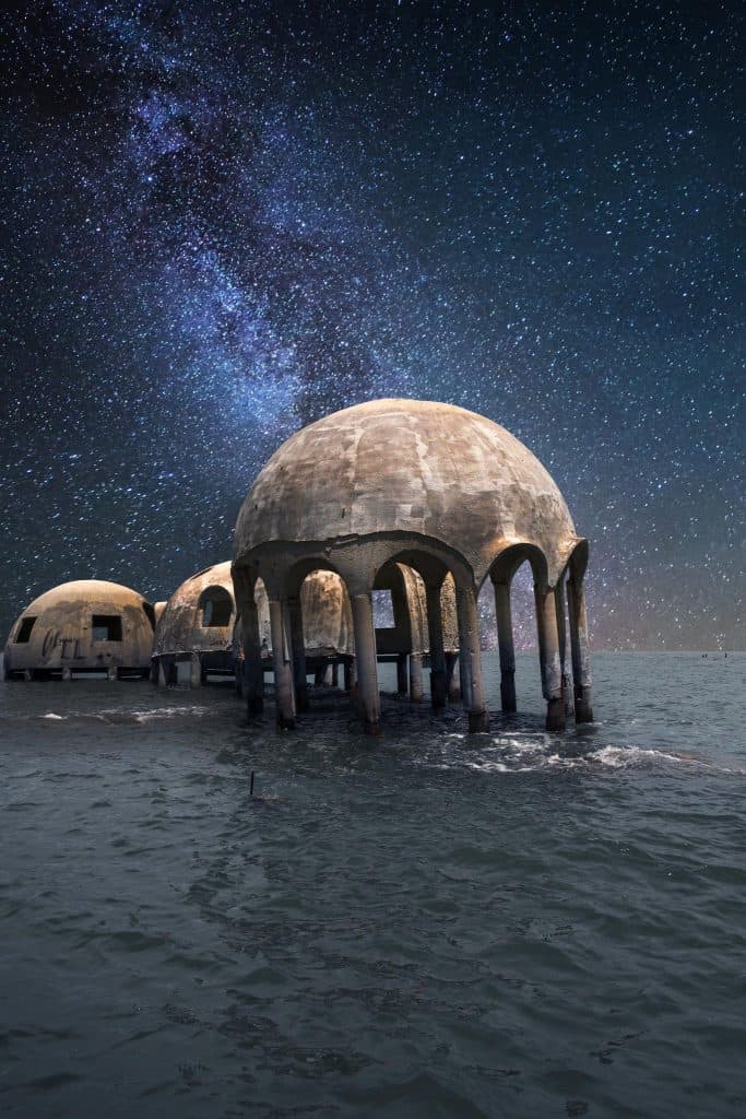 The Florida Domes in Cape Romano, one of the best things to do in Naples, Florida.