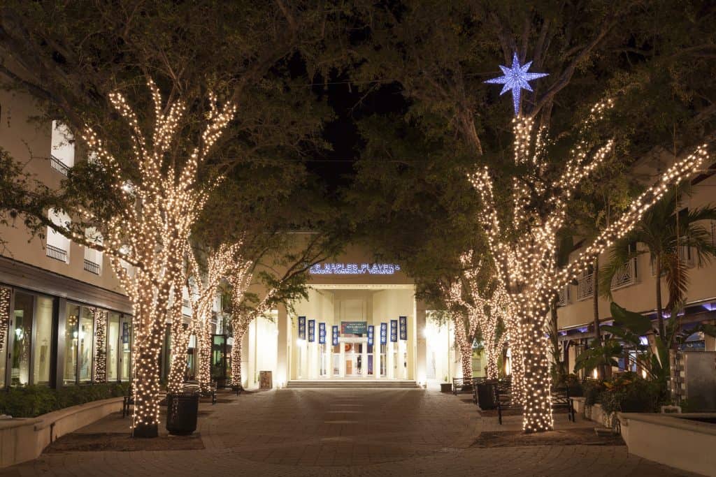 The courtyard that leads into the Sugden Community Theatre, the best place to experience plays and musicals.