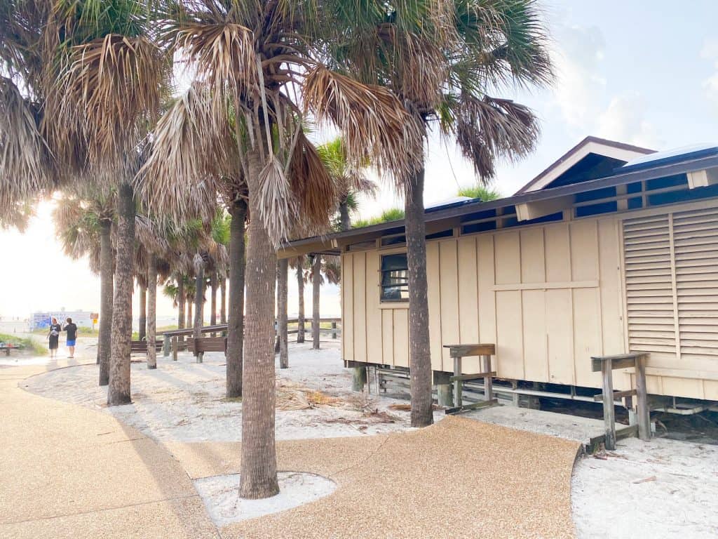 bathrooms at Sand Key Park