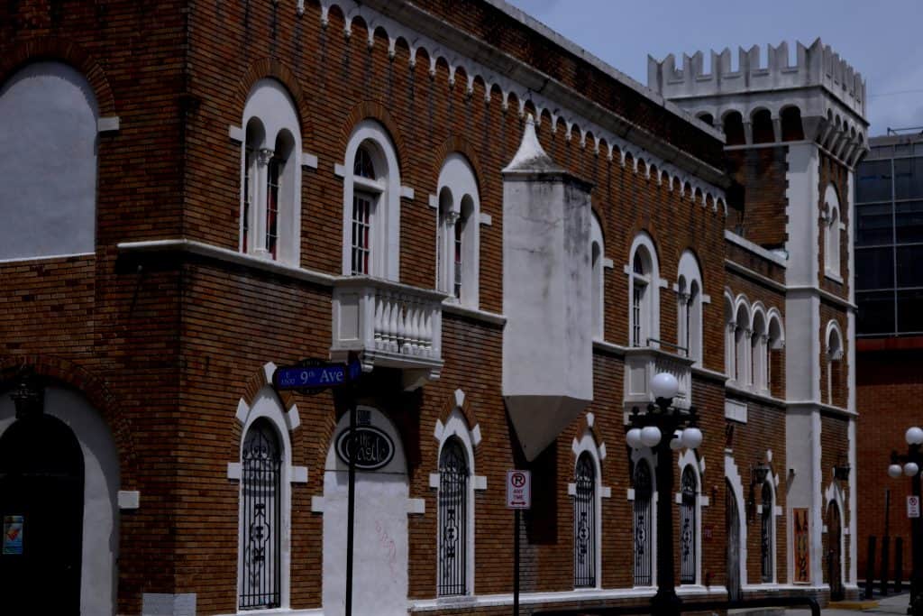 The exterior of the Castle, the best dance club in Ybor. 