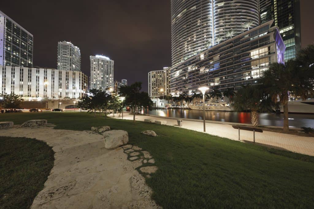 The Miami Circle in the middle of Midtown, one of the best things to do in Miami.