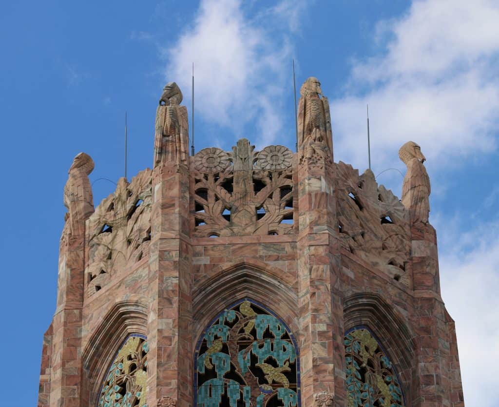 The very top of Bok Tower, one of the best things to do in Orlando.