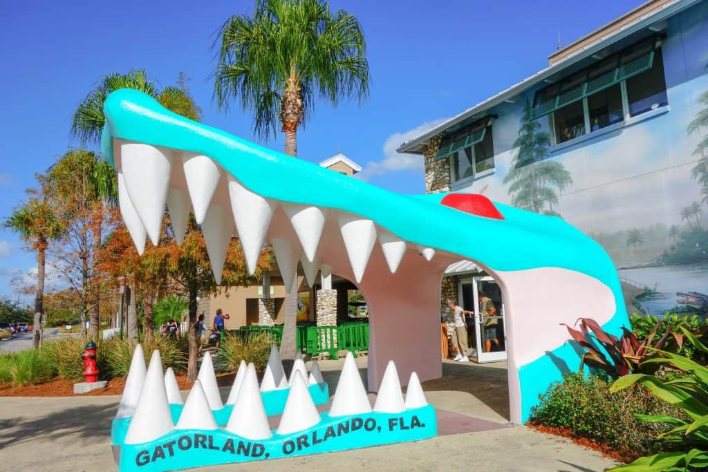 The entrance to Gatorland, one of the best places to see alligators in Florida.