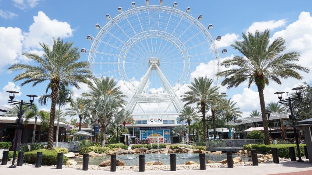 The entrance to ICON Park, one of the best things to do in Orlando.