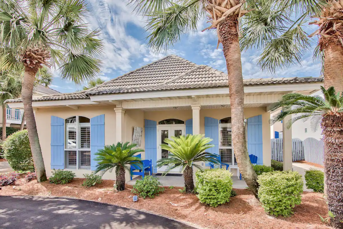 Photo of the exterior of Selah by the Sea, an Airbnb in Destin.