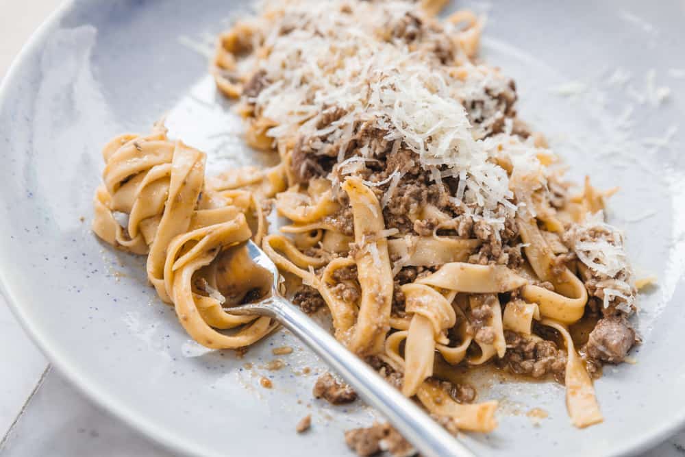 Try the spaghetti with lamb ragu at La Locanda one of the Italian restaurants in South Beach