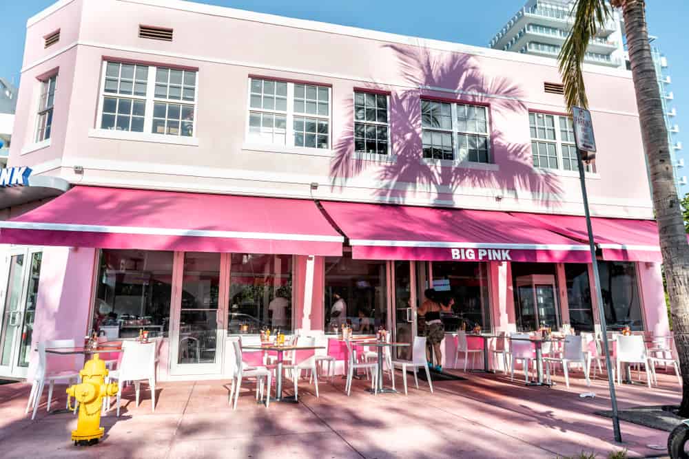 The Big Pink restaurant in Miami