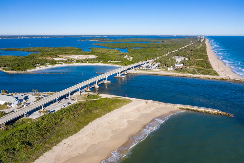 Sebastien Inlet a great place for surfing in Florida