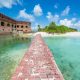 The Dry Tortugas National Park with the fort 