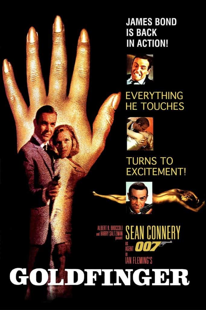 Goldfinger is the third installment of the James Bond movie franchise