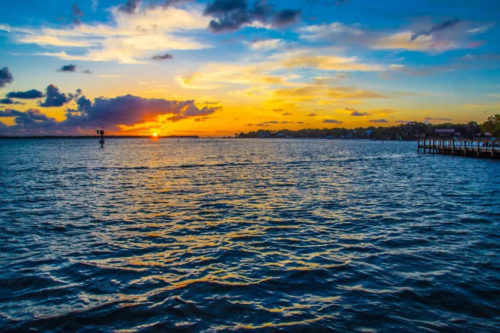 The sunsets at St. Lucie Inlet make it one of the best nude beaches in Florida. 