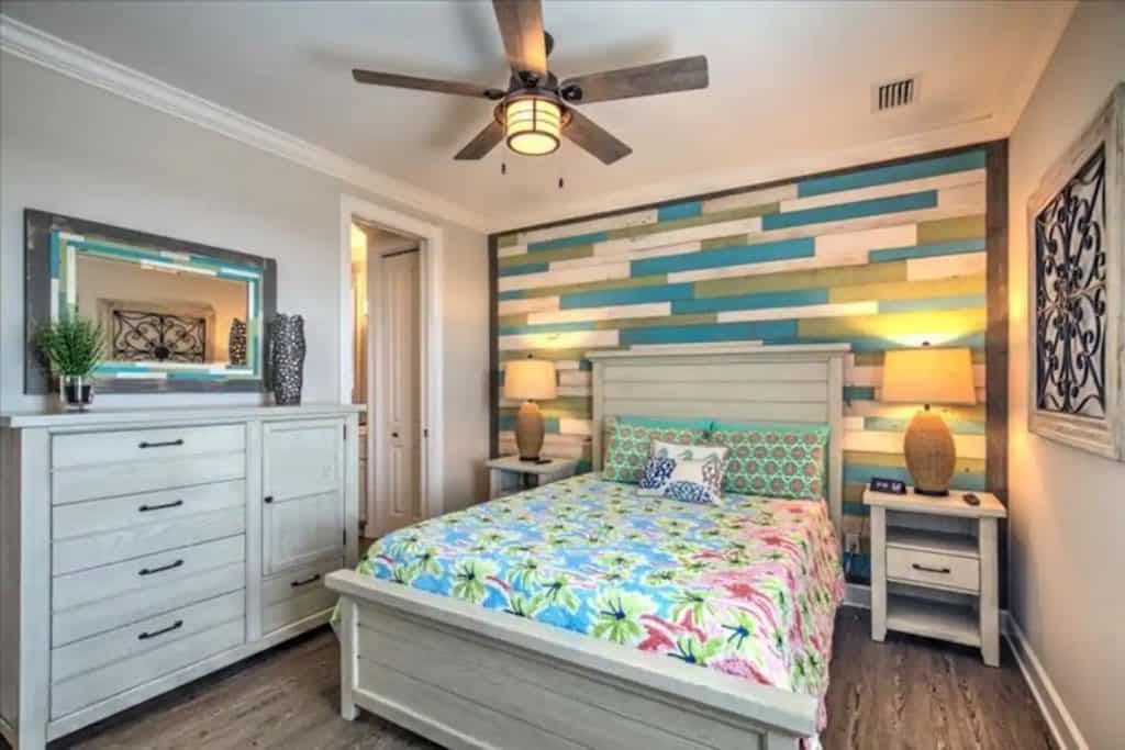 Photo of a bedroom at an Airbnb in Marathon.