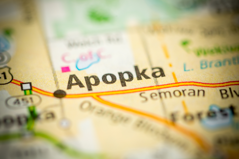 map of Apopka florida 
