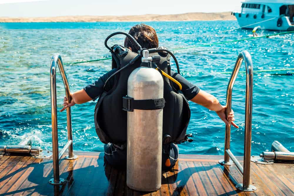 There's so many places to go diving in Florida, but we think Vandenberg is one of the best because it's an actual sunken ship. 