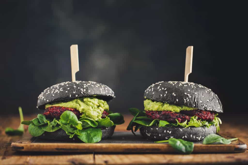 A pair of burgers that don't have any meat, fitting the bill for eating vegan in Tampa.