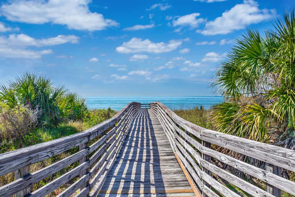 The beautiful Honeymoon Island beach in Florida