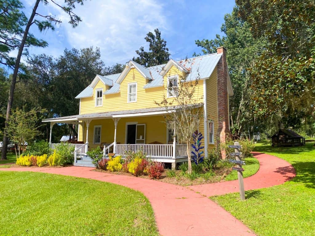 A small house sits in the Pioneer Village in Dade City, one of the cutest towns in Florida.