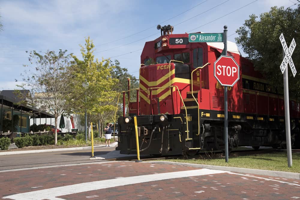 Take a ride on the Royal Palm Railway experience for dining or just a fun day out of things to do in Mount Dora