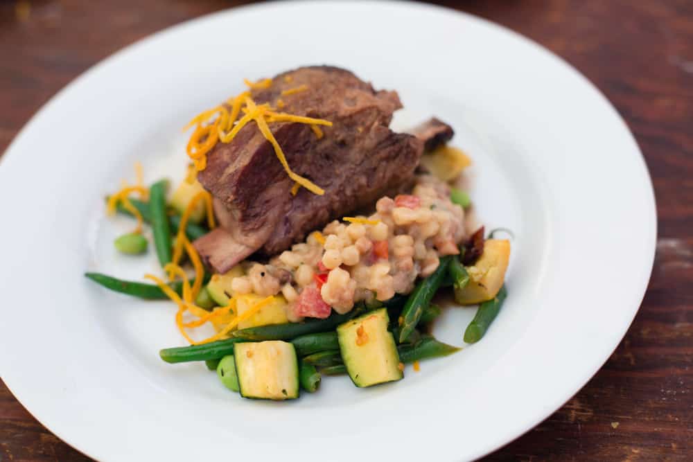 Tr the risotto with braised short trip at SoNapa in New Smyrna Beach